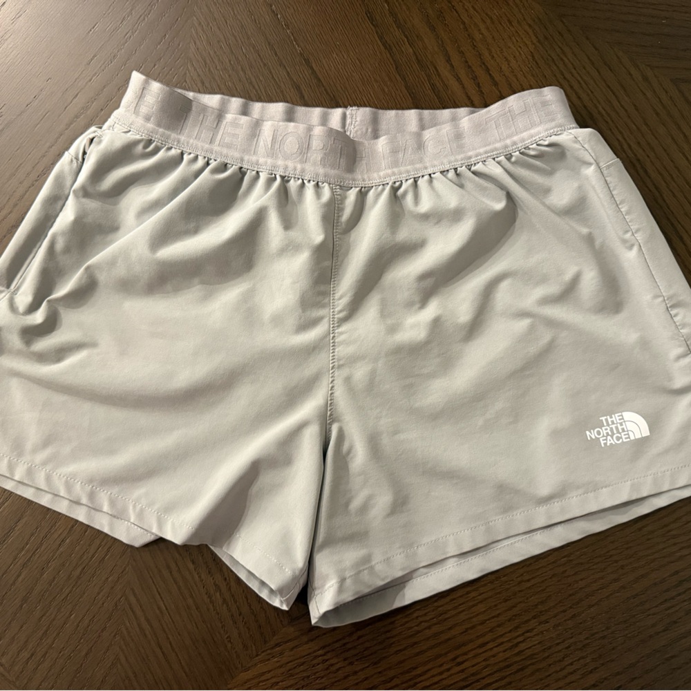 The North Face Light Gray Performance Shorts